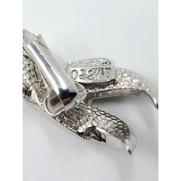 Vintage Marcel Boucher Blue Crystal Starburst Floral Brooch & Earrings Set 1950s - Picture 8 of 14